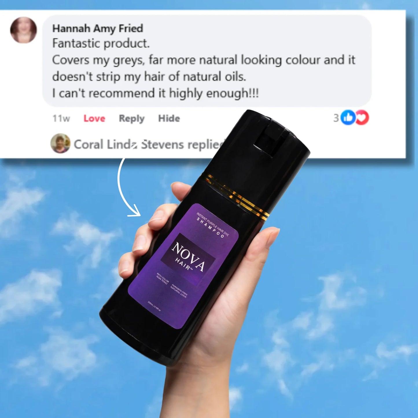 Nova Hair Instant Dye Shampoo